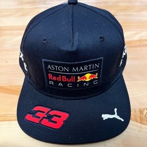 Aston Martin Racing Snapback Cap Puma Red Bull Formula One F1 Verstappen #33 Hat